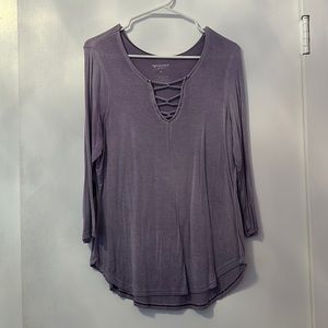 Purple Medium Long Sleeve Arizona Jean Co Shirt